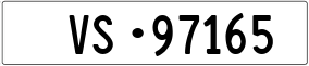 Trailer License Plate